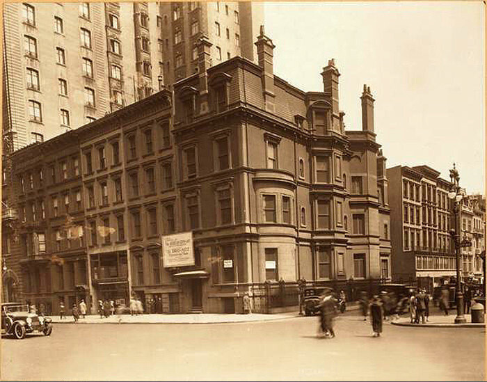 Fifth Avenue at N. E. corner of 54th Street, showing residence of William Rockefeller