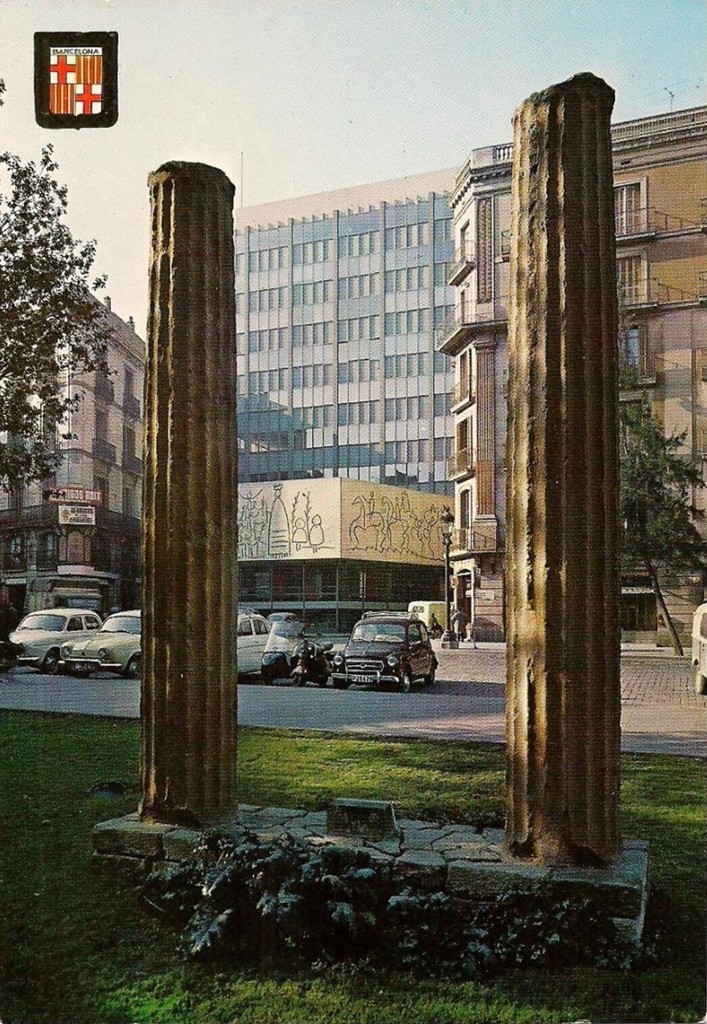 Columnas romanes en la Plaza Nueva