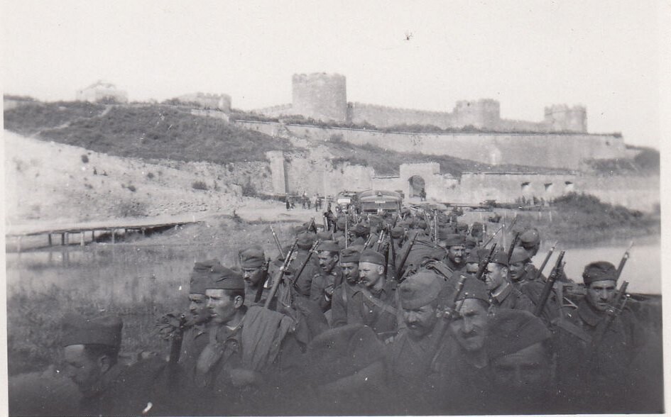 Soldați în Basarabia italieni, în Cetatea Tighina fundică