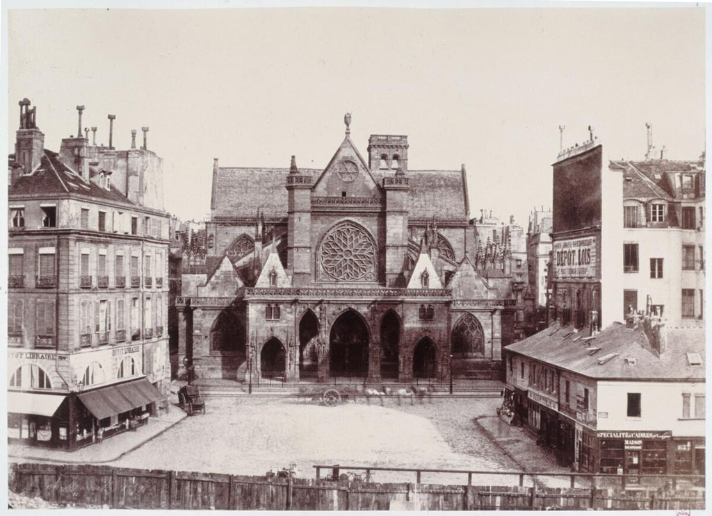 Eglise Saint-Germain-l'Auxerrois, vue prise du Louvre