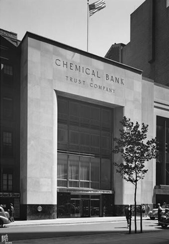 11 West 51st Street. Chemical Bank, exterior.
