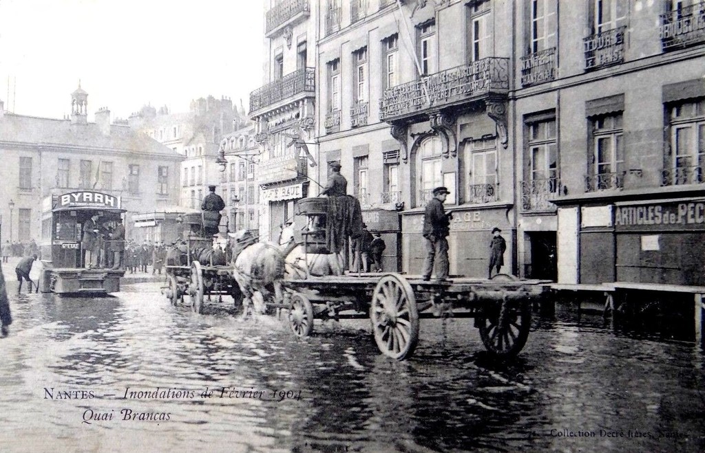 Inondations 1904 - Quai Brancas