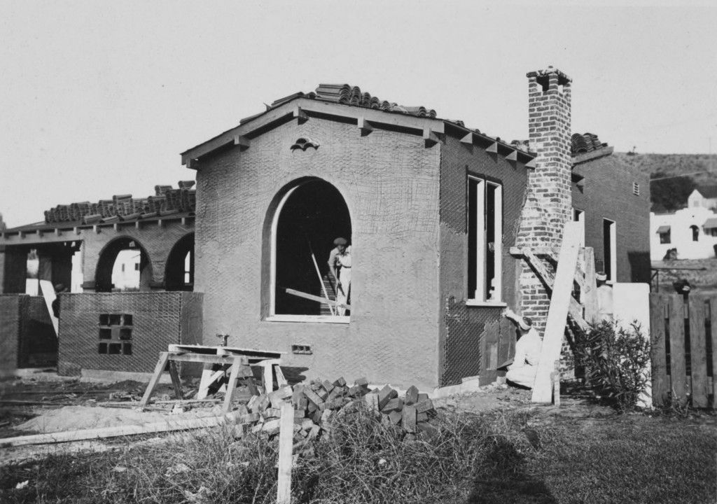 House construction, north side of Verdugo Road