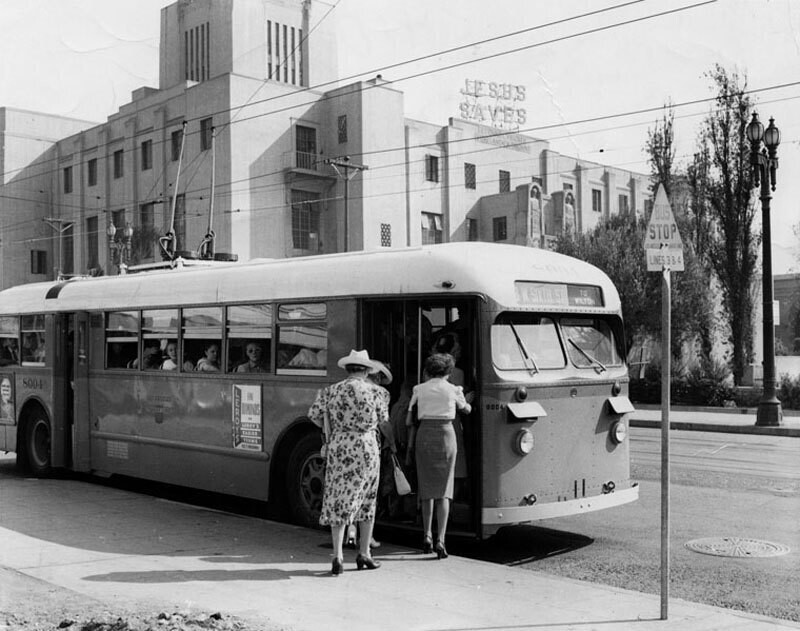 Trolleybus in Los Angeles