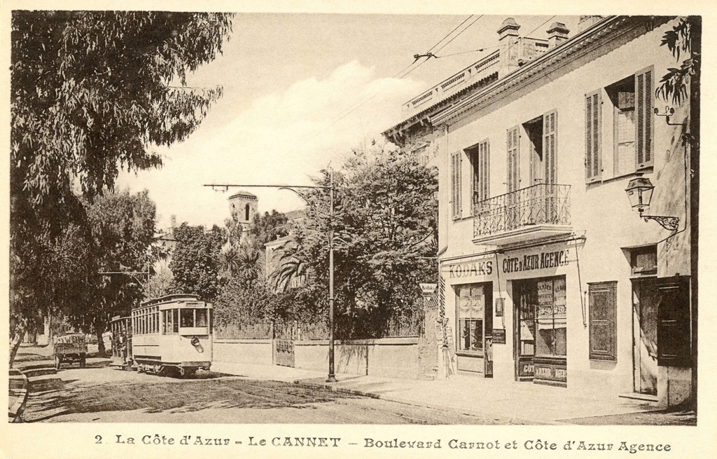 Le Cannet. Boulevard Carnot et Côte d'Azur Agence