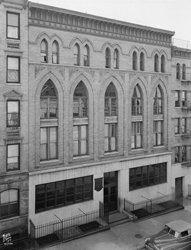 414-418 West 54th Street. Strykers Lane Charity Association, four story building.