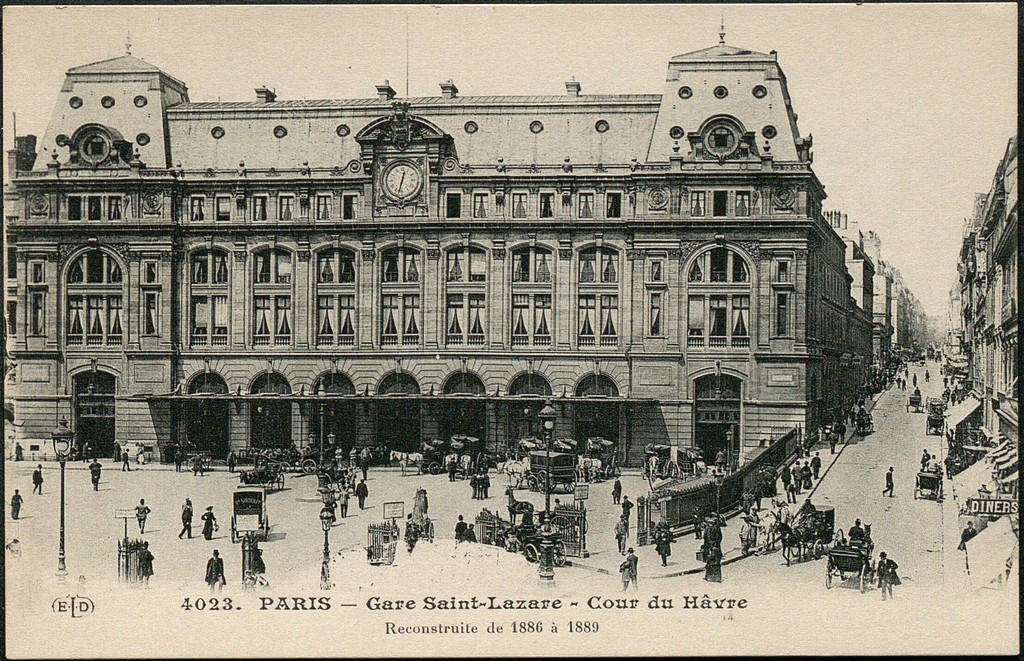 Gare Saint-Lazare. Cour du Hâvre
