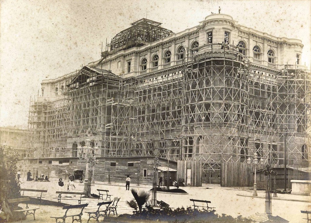 Construção do atual prédio da Biblioteca Nacional do Brasil