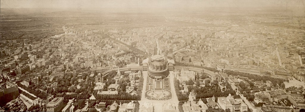 Exposition Universelle de 1900. Exposition universelle 1900. Vue panoramique du Trocadéro depuis la Tour Eiffel