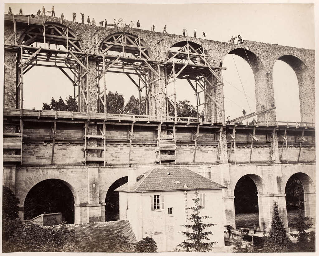 Dérivation des sources de la Vanne. Pont aqueduc d'Arcueil