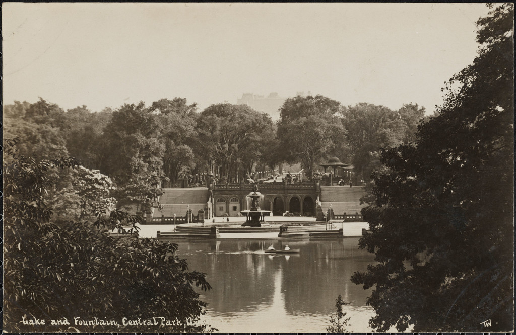 Lake and Fountain, Central Park