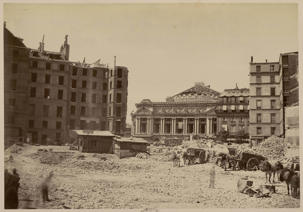 Opéra Garnier, construction, déblaiement de l'avenue