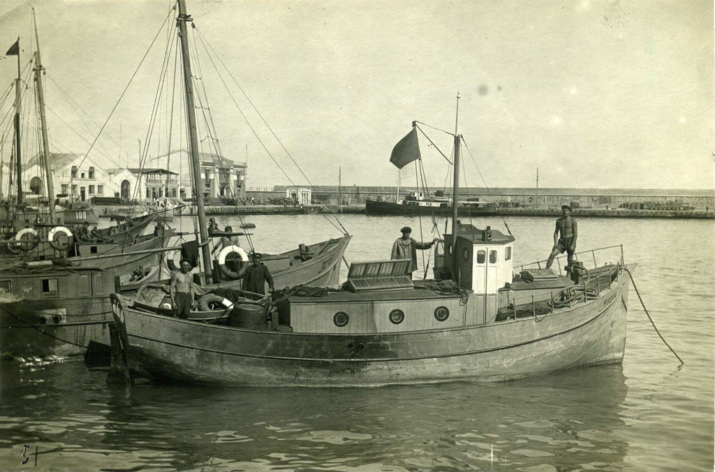 Човни для видобутку дельфіна на стоянці в Ялтинському порту