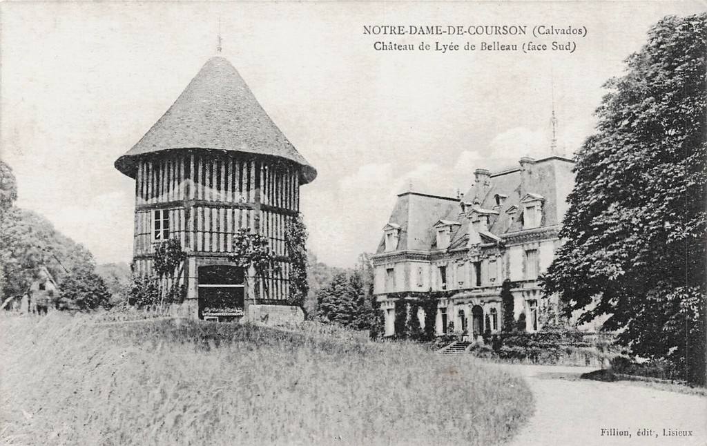 Notre-Dame-de-Courson. Château de Belleau. Face sud