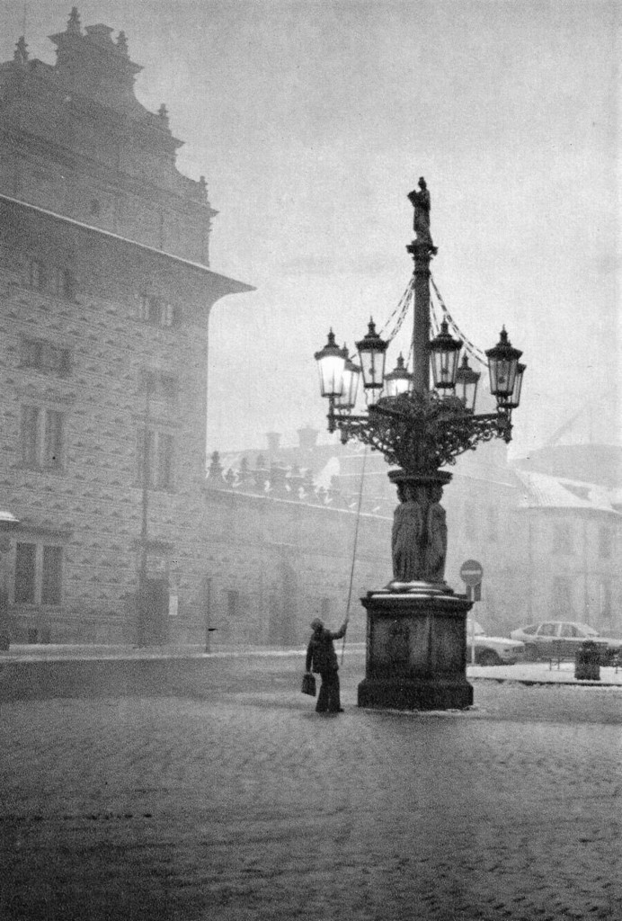Plynové lampy na Hradčanském náměstí