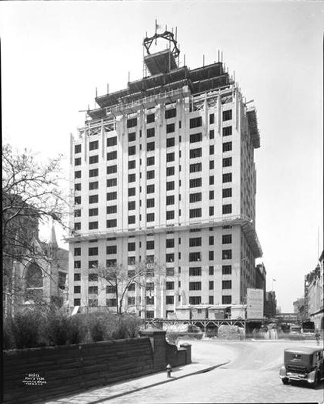 66th Street and Central Park West, S.W. corner. Steel frame
