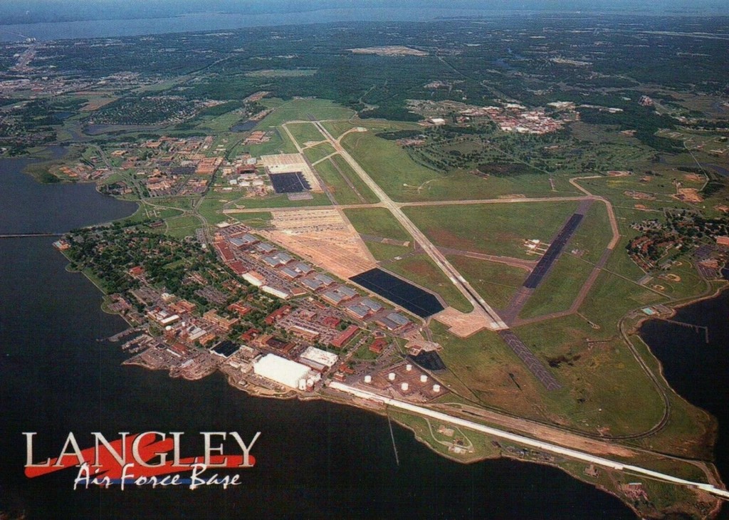 Aerial View of Langley Air Force Base. Virginia