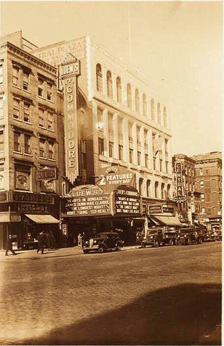 Second Avenue, west side, to and including East 7th Street and showing Loew's Commodore Theatre