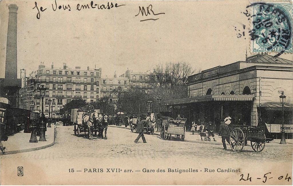 Rue Cardinet. Gare des Batignolles