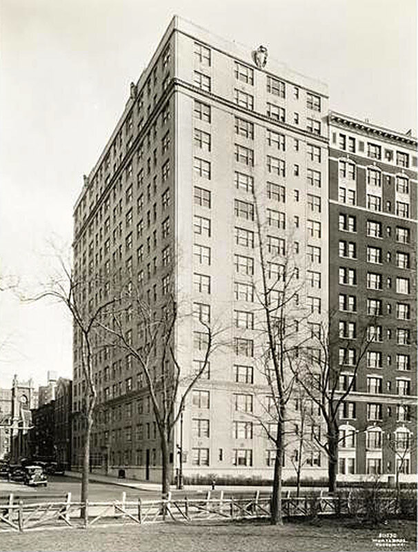 186 Riverside Drive at West 91st Street, southeast corner. Apartment building