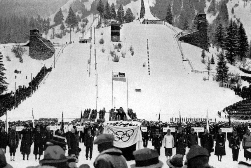 Garmisch-Partenkirchen. Eröffnungsfeier der IV. Olympischen Winterspiele