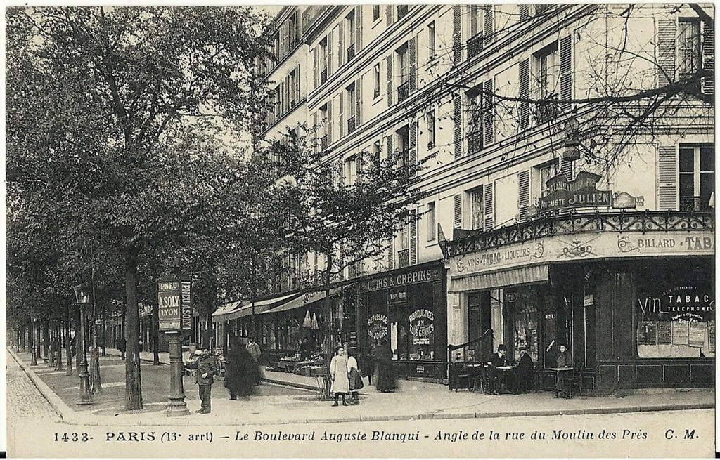 Boulevard Auguste Blanqui. Angle de la Rue du Moulin des Prés