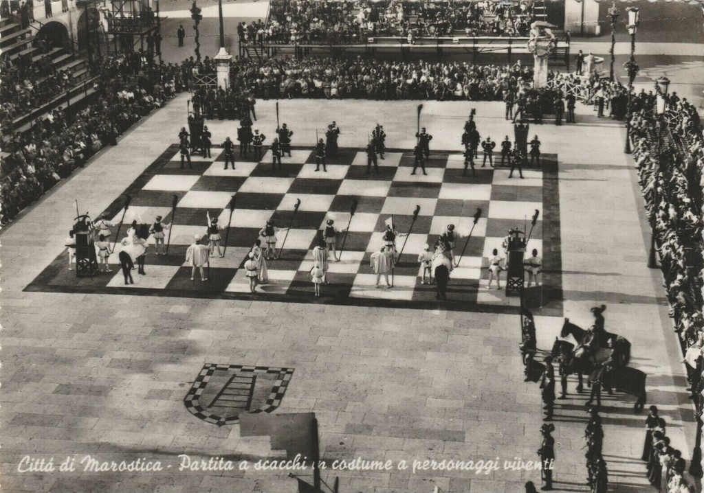Marostica, Partita a scacchi