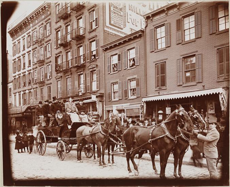 City Beautiful Campaign (N.Y. Herald), Scene in Front of 822 Tenth Avenue, NY