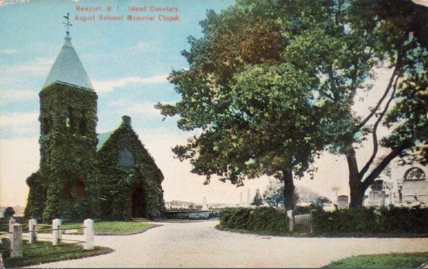 Island Cemetery. August Belmont Memorial Chapel. Newport R.I.