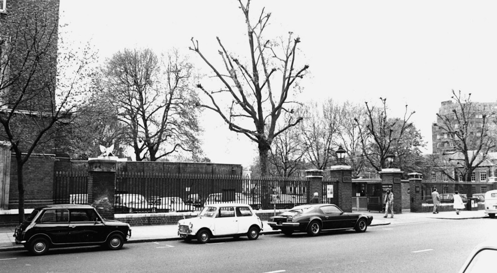 King’s Road. The old fence of the Duke of York’s headquarters