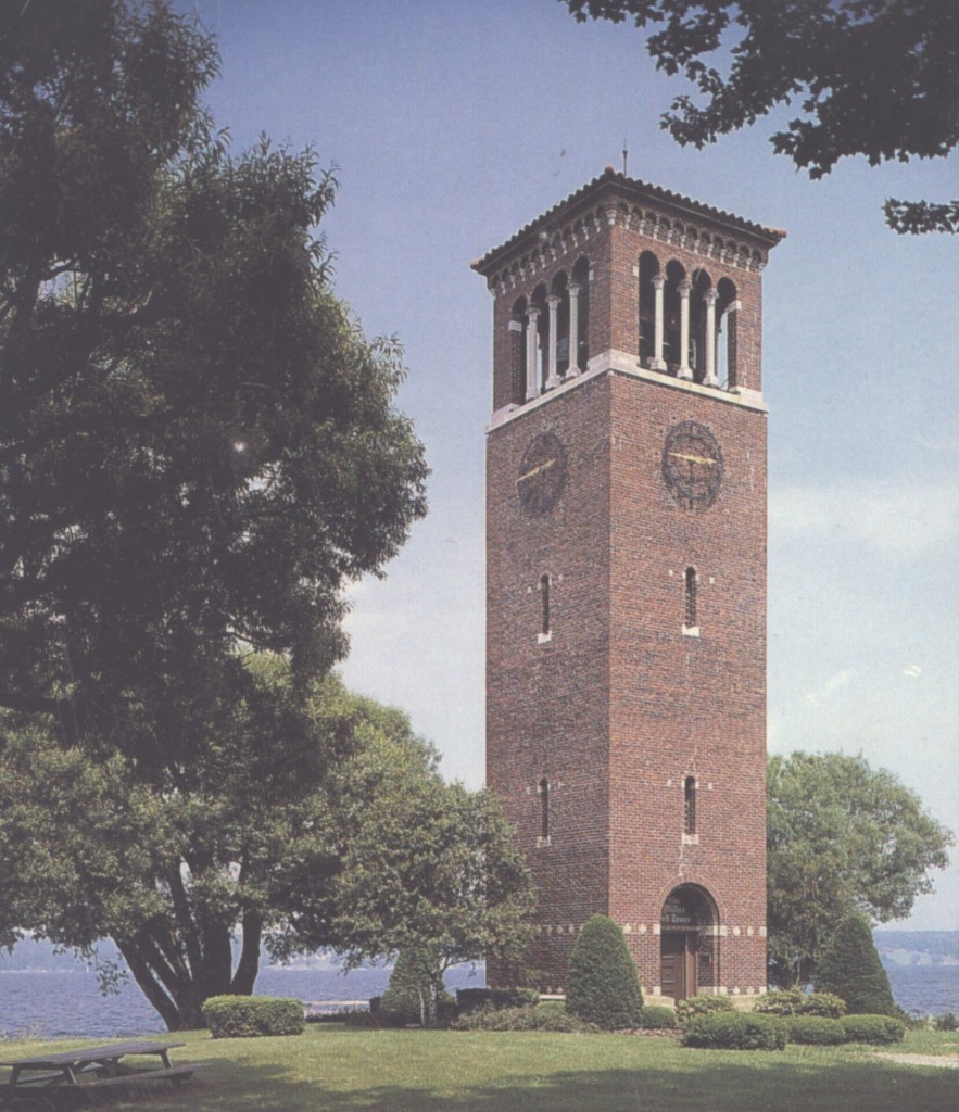 Miller Bell Tower on the Lake Chautauqua, New York