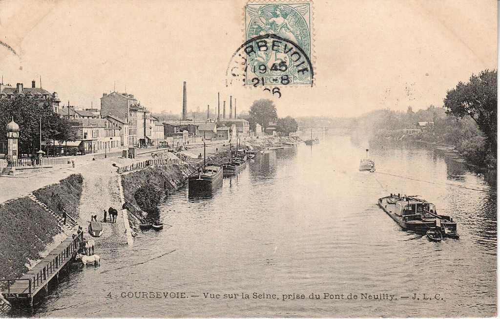 Vue sur la Seine, prise du Pont de Neuilly