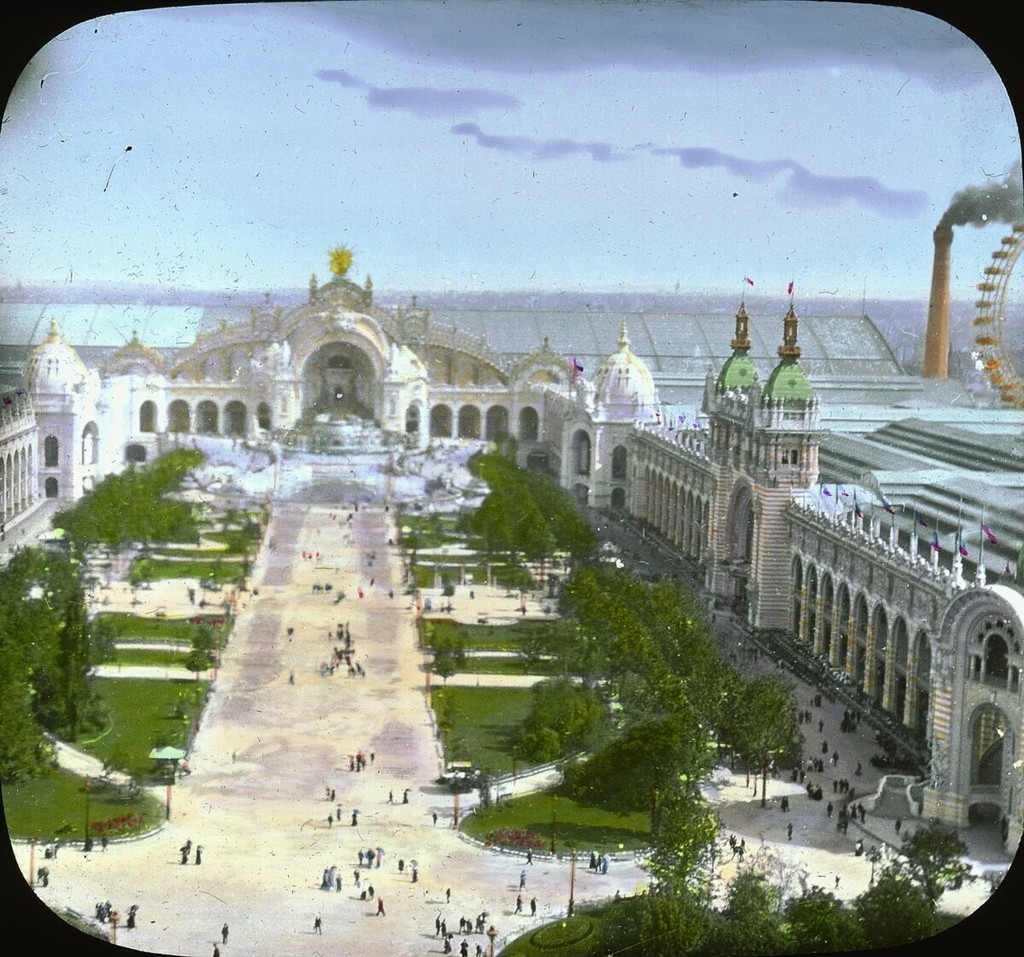 Paris Exposition: Chateau of Water and Palace of Electricity, aerial view