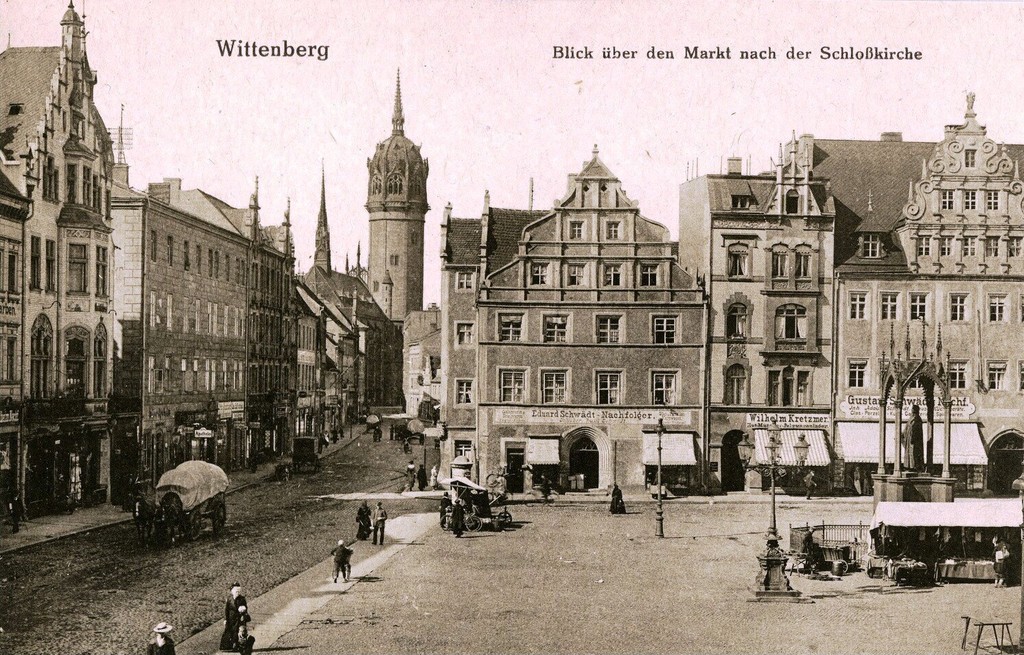 Wittenberg. Blick über den Markt
