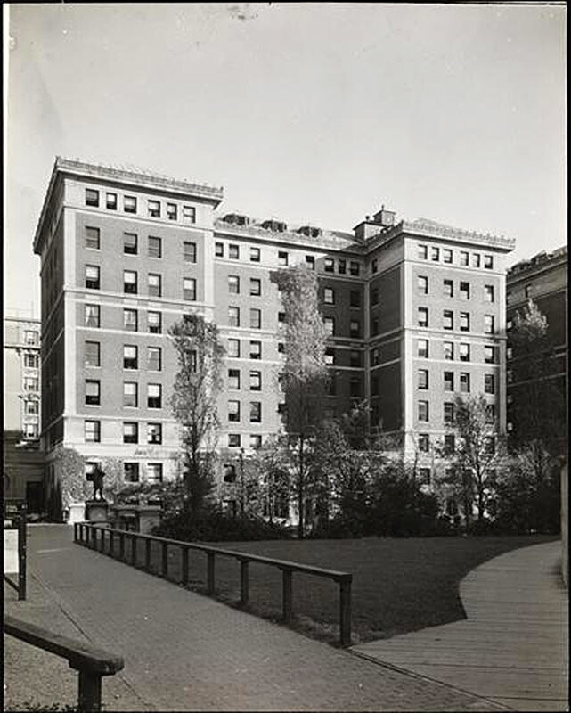 Hartley House, Columbia University, from the south fields