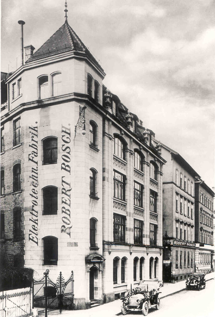 Bosch's first factory in Stuttgart