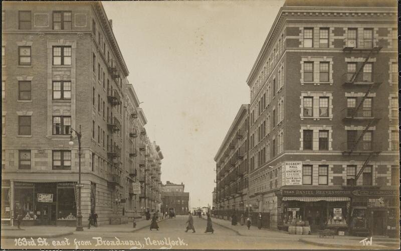 163rd St. east from Broadway, New York.