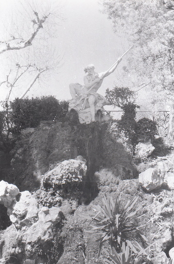 Jardin du Château d'Eau. La sculpture de Neptune
