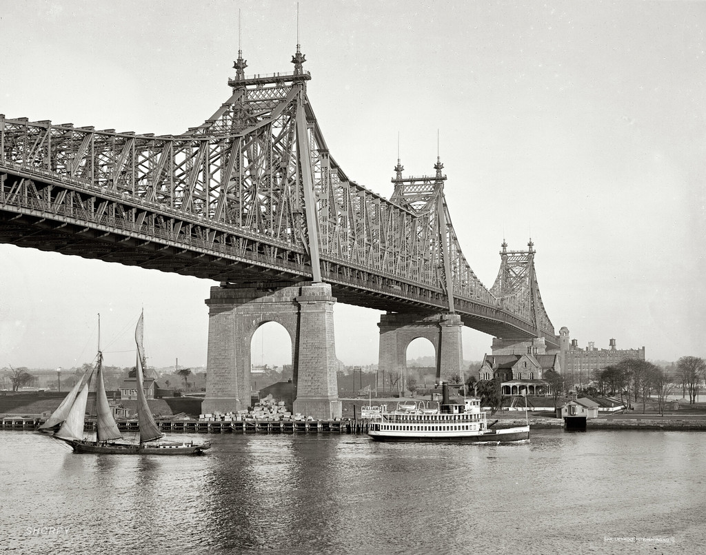 Queensboro Bridge, ex Blackwell's Island Bridge, East River