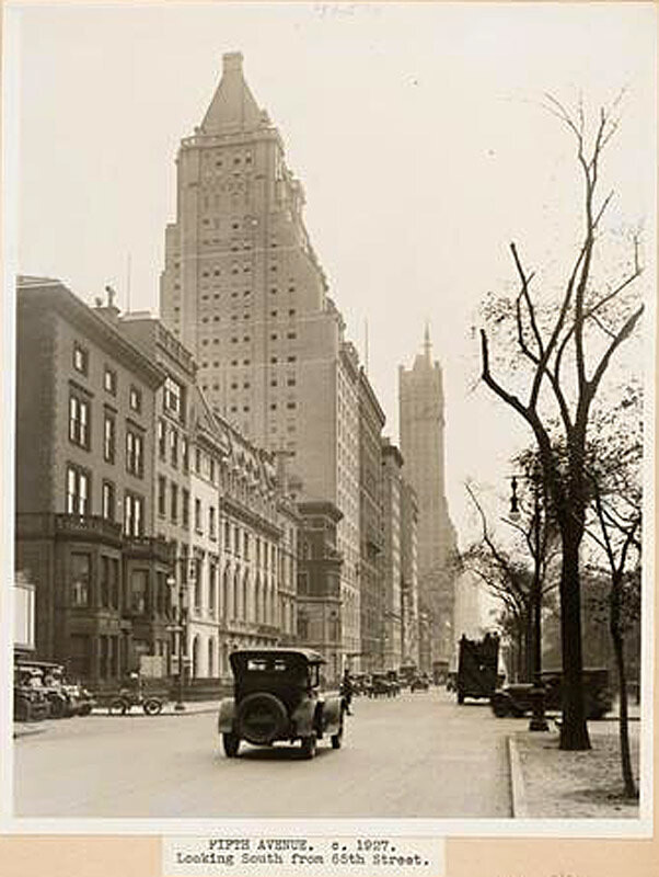 Fifth Avenue. ca. 1927. Looking South from 65th Street