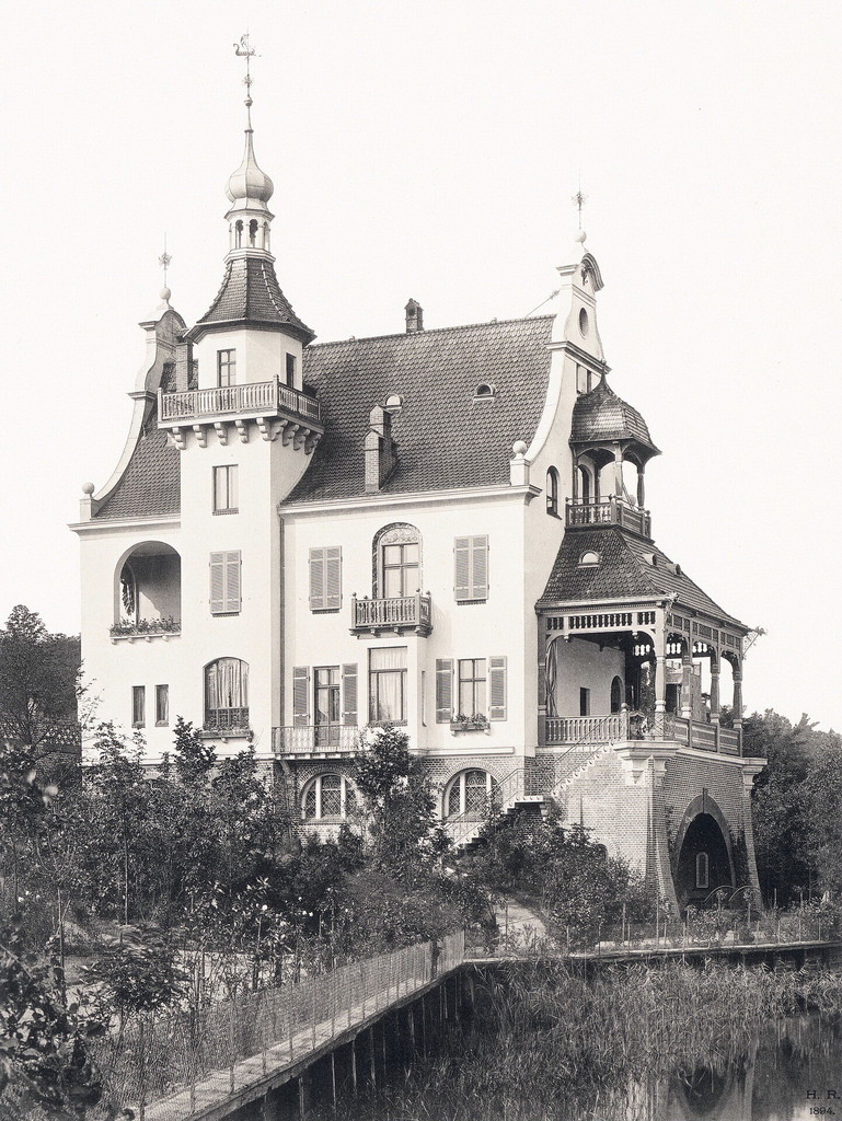 Neubabelsberg, Villa Kayser am Griebnitzsee (Ansicht Wasserseite)