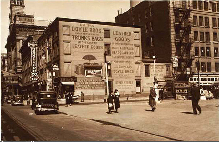 Sixth Avenue, east side, north across West 17th Street