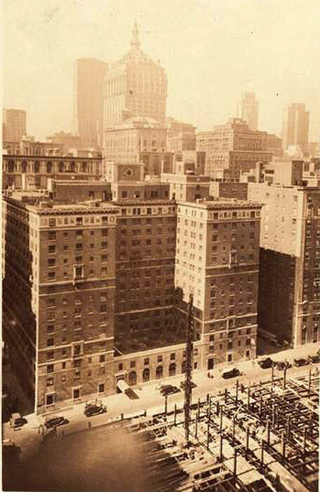 Lexington Avenue, west side, south from E. 49th Street, as viewed from the Hotel Beverly