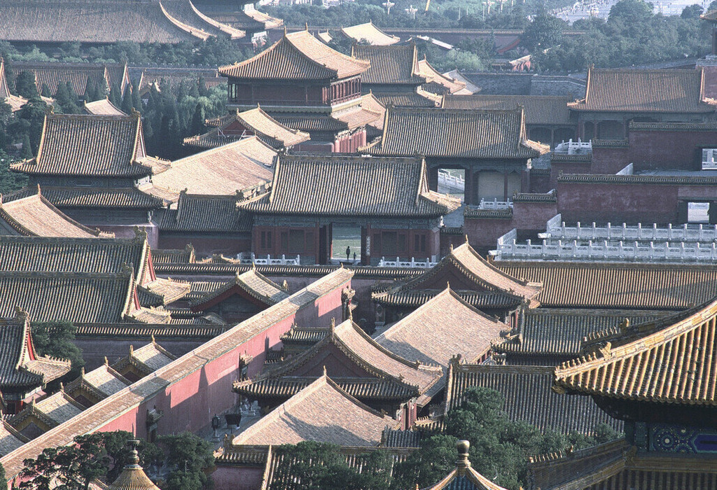 Forbidden City, tiled roofs