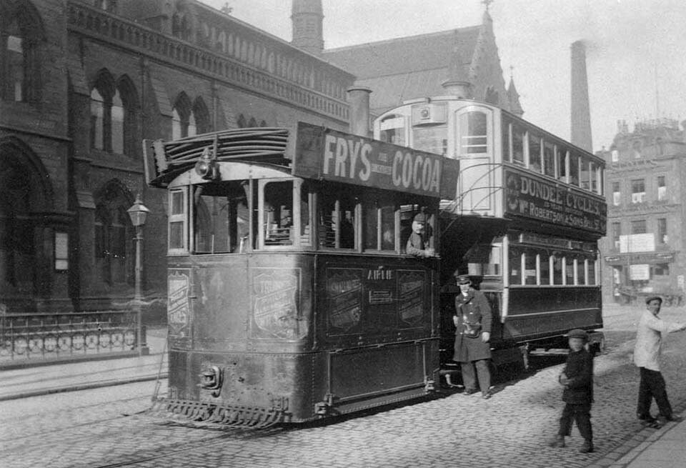 Steam Tram, Albert Square, Dundee