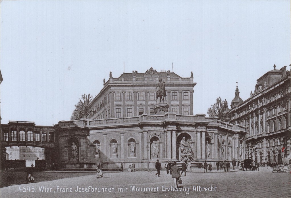 Franz Josefbrunnen mit Moument Erzherzog Albrecht