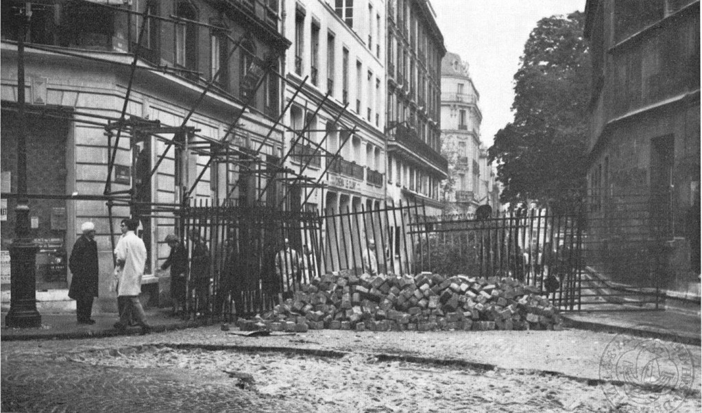 Barricade, rue du Sommerard
