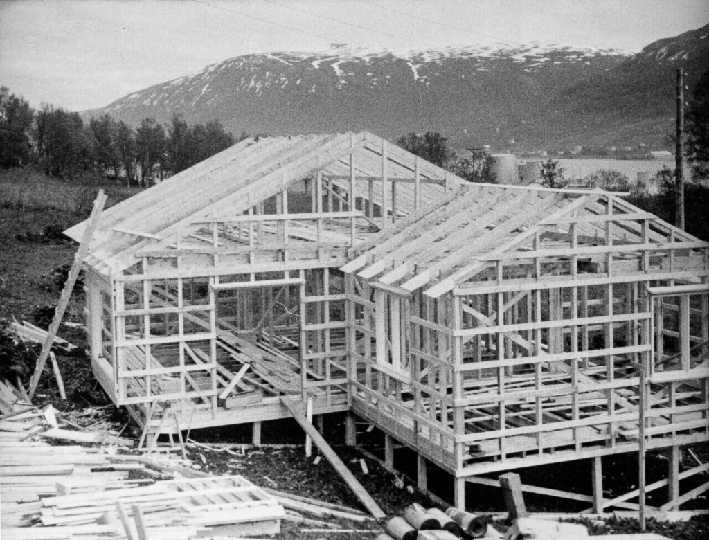 Bygging av demohus under riksmesse i Tromsø