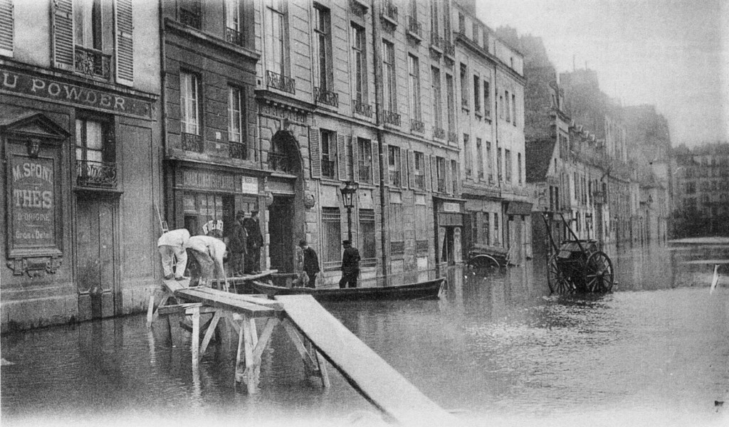 Quai de la Tournelle, inondations