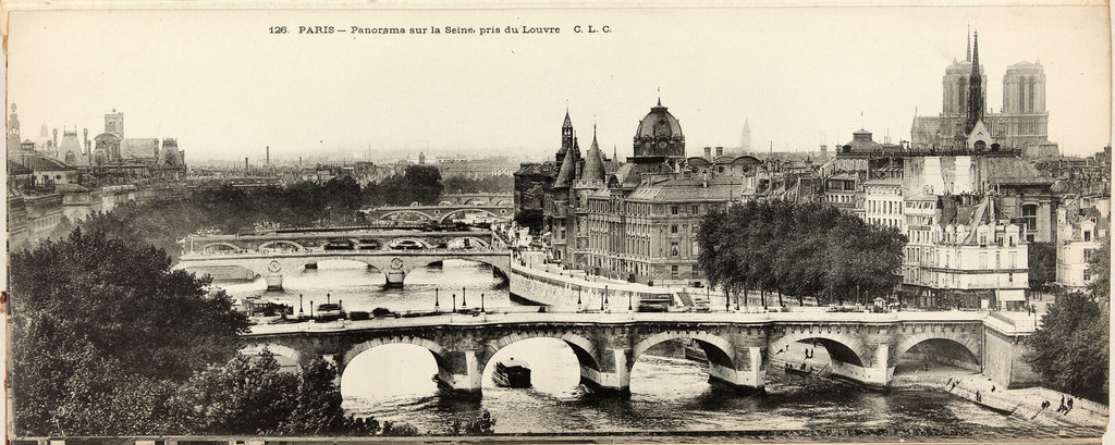 Panorama sur la Seine, pris du Louvre
